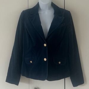 Old Navy velveteen button front jacket pockets S